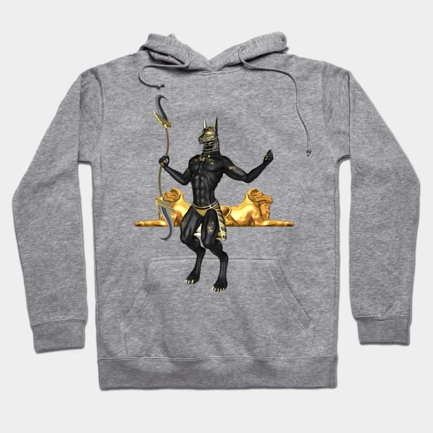 Anubis the egyptian god Hoodie by Nicky2342